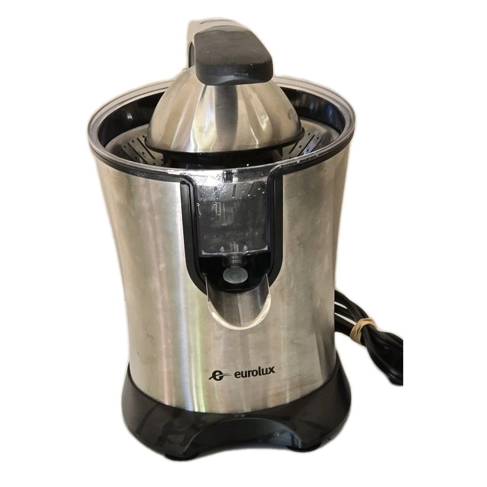 Eurolux ELCJ-1600S Electric Citrus‎ Juicer 160W Stainless Steel - Silver/Black